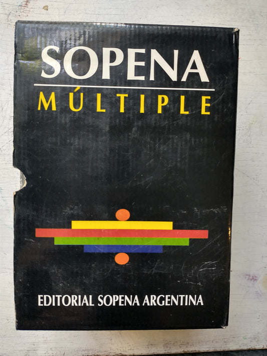Libro usado en venta: Diccionario - Sopena Multiple; editorial Ramon Sopena impreso en 1997 realizamos envios a todo el mundo.1