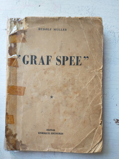 Libro usado en venta: Graf Spee de Rudolf Muller; editorial Enrique Signoris impreso en 1954 realizamos envios a todo el mundo.1