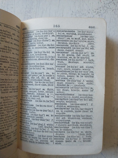 Libro usado en venta: Collins Spanish Gem Dictionary de R. F. Brown; editorial Collins impreso en 1963 realizamos envios a todo el mundo.3