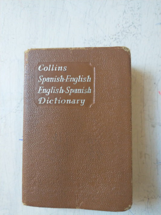 Libro usado en venta: Collins Spanish Gem Dictionary de R. F. Brown; editorial Collins impreso en 1963 realizamos envios a todo el mundo.1