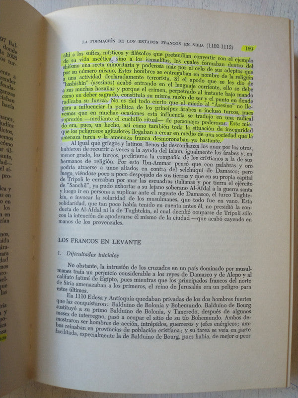 Libro usado en venta: Las cruzadas de Zoe Oldenbourg; editorial Destino impreso en 1968 realizamos envios a todo el mundo.2