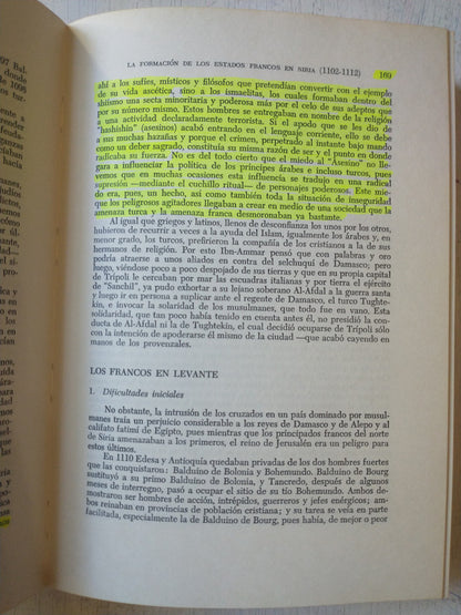 Libro usado en venta: Las cruzadas de Zoe Oldenbourg; editorial Destino impreso en 1968 realizamos envios a todo el mundo.2