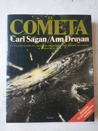 Libro usado en venta: El cometa de Carl Sagan - Ann Druyan; editorial Planeta impreso en 1986 realizamos envios a todo el mundo.1