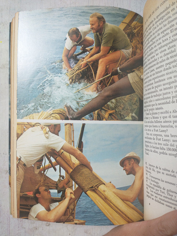Libro usado en venta: Las expediciones Ra de Thor Heyerdahl; editorial Juventud impreso en 1974 realizamos envios a todo el mundo.2