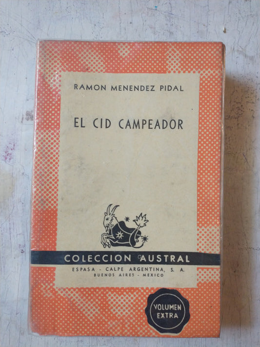 Libro usado en venta: El Cid campeador de Ramon Menendez Pidal; editorial Espasa - Calpe impreso en 1950 realizamos envios a todo el mundo.1