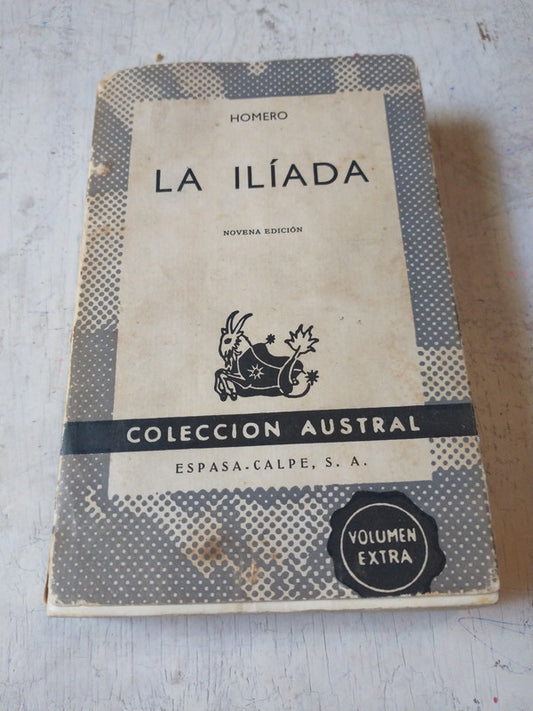Libro usado en venta: La iliada de Homero; editorial Espasa - Calpe impreso en 1971 realizamos envios a todo el mundo.1