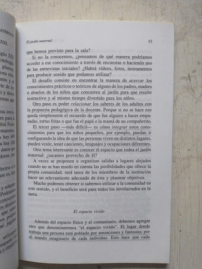 Libro usado en venta: El jardin maternal de Lucia Moreau de Linares; editorial Paidos impreso en 1999 realizamos envios a todo el mundo.2