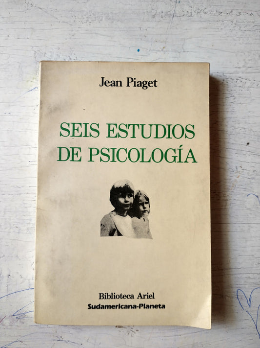 Libro usado en venta: Seis estudios de psicologia de Jean Piaget; editorial Sudamericana - Planeta impreso en 1986 realizamos envios a todo el mundo.1