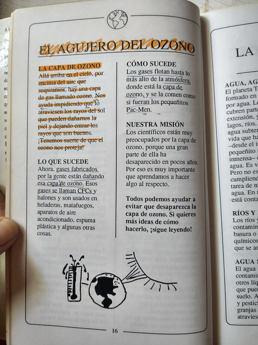 Libro usado en venta: 50 cosas que los ni?os pueden hacer para salvar la Tierra de The EarthWorks Goup; editorial Emece impreso en 1992.2