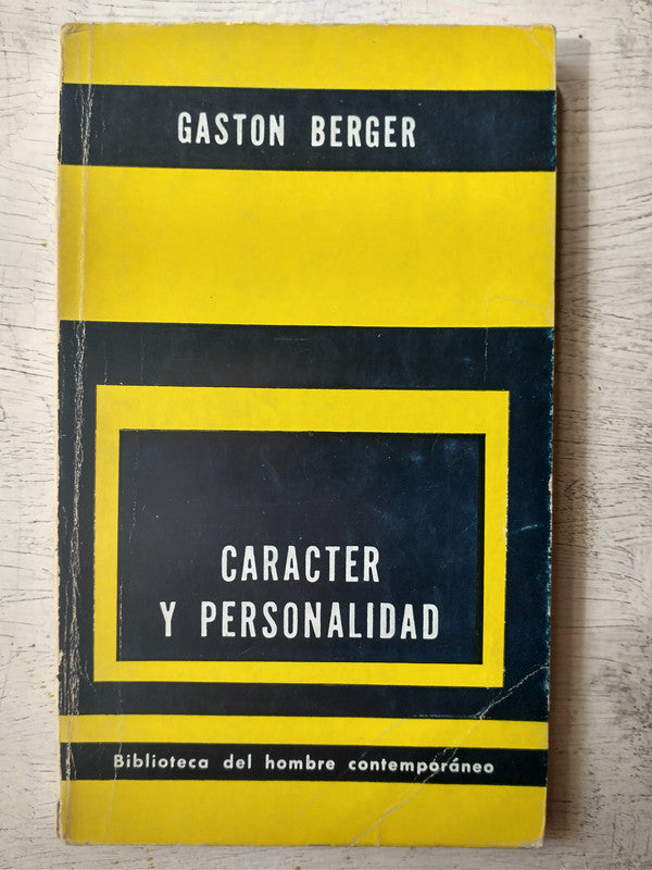 Libro usado en venta: Caracter y personalidad de Gaston Berger; editorial Paidos impreso en 1961 realizamos envios a todo el mundo.1