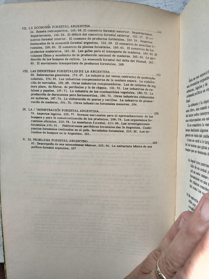 Libro usado en venta: La argentina forestal de Domingo Cozzo; editorial Eudeba impreso en 1967 realizamos envios a todo el mundo.3