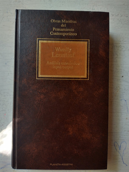 Libro usado en venta: Analisis economico Input-Output de Wassily Leontief; editorial Planeta impreso en 1993 realizamos envios a todo el mundo.1