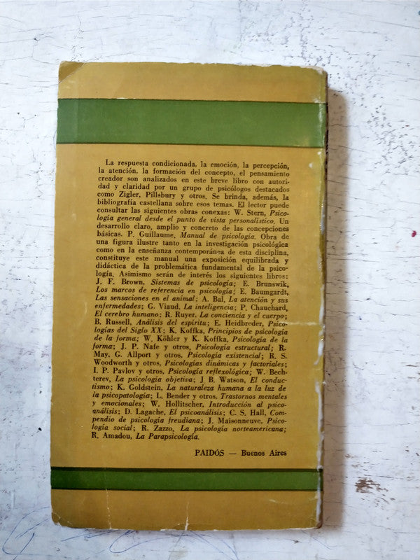 Libro usado en venta: Las funciones psicologicas de E. R. Guthrie; editorial Paidos impreso en 1967 realizamos envios a todo el mundo.2