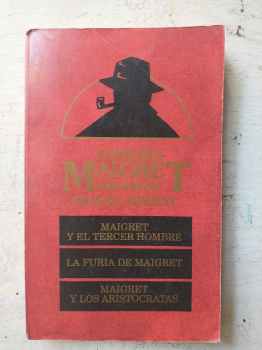 Libro usado en venta: Maigret y el tercer hombre - La furia de Maigret - Maigret y los aristocratas de Georges Simenon; Hyspamerica impreso en 19641.1