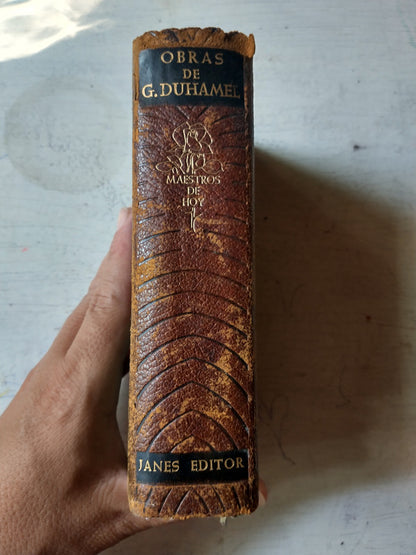 Libro usado en venta: Obras de Georges Duhamel; editorial Jose Janes impreso en 1957 realizamos envios a todo el mundo.2