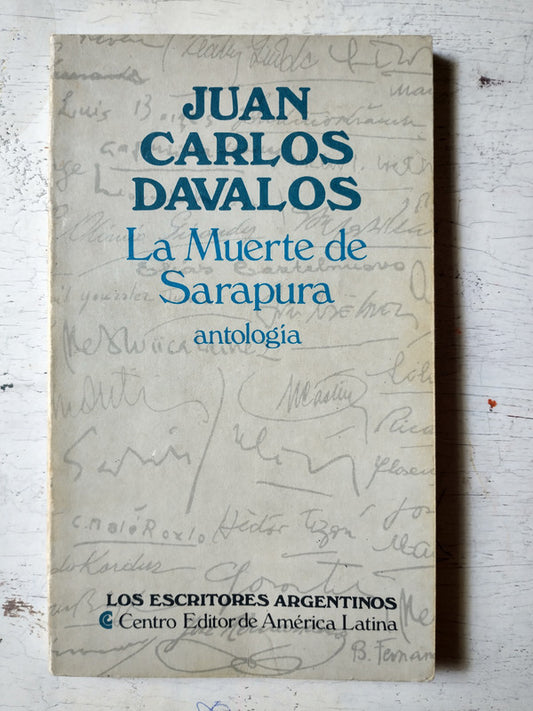 Libro usado en venta: La muerte de Sarapura de Juan Carlos Davalos; editorial Centro Editor de America Latina impreso en 1987 envios a todo el mundo.1