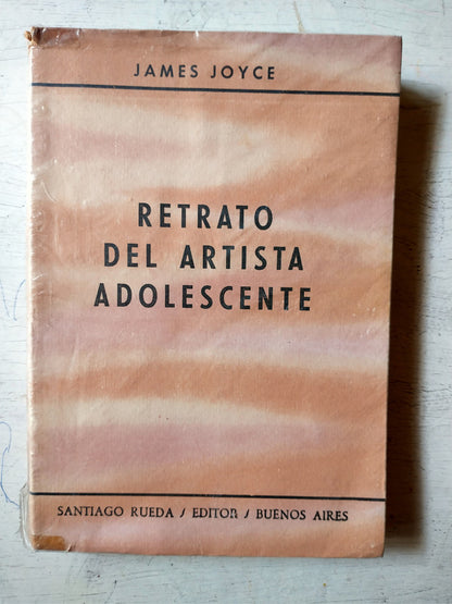 Libro usado en venta: Retrato del artista adolescente de James Joyce; editorial Santiago Rueda impreso en 1956 realizamos envios a todo el mundo.1