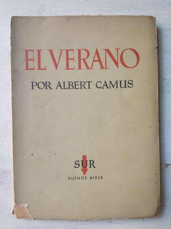 Libro usado en venta: El verano de Albert Camus; editorial Sur impreso en 1954 realizamos envios a todo el mundo.1