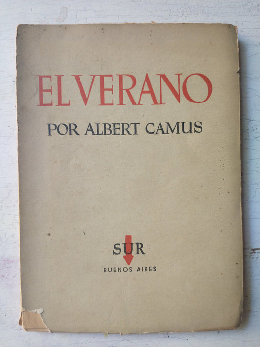 Libro usado en venta: El verano de Albert Camus; editorial Sur impreso en 1954 realizamos envios a todo el mundo.1