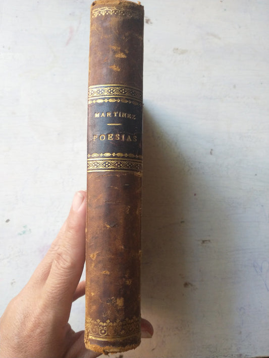 Libro usado en venta: Poesias de D. Jose Martinez Monroy; impreso en 1864 realizamos envios a todo el mundo.3