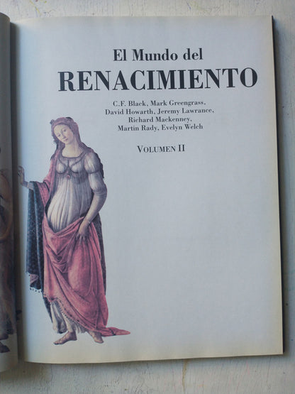 Libro usado en venta: El mundo del Renacimiento - Vol. 2 de Atlas; editorial Folio impreso en 1994 realizamos envios a todo el mundo.4