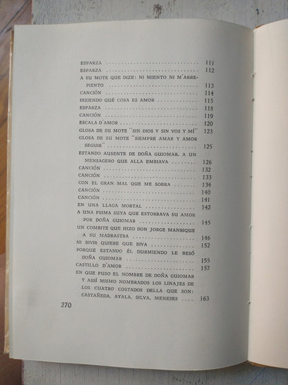 Libro usado en venta: Poesias de amor y otras de Jorge Manrique; editorial Angel Estrada impreso en 1952 realizamos envios a todo el mundo.2