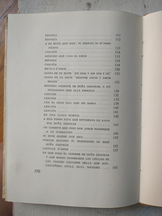 Libro usado en venta: Poesias de amor y otras de Jorge Manrique; editorial Angel Estrada impreso en 1952 realizamos envios a todo el mundo.2