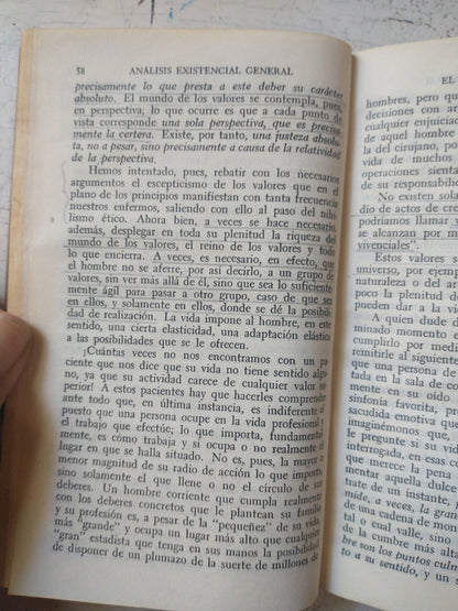 Libro usado en venta: Psicoanalisis y existencialismo (Tapa dura) de Viktor E. Frankl; editorial Fondo de Cultura Economica impreso en 1967.3