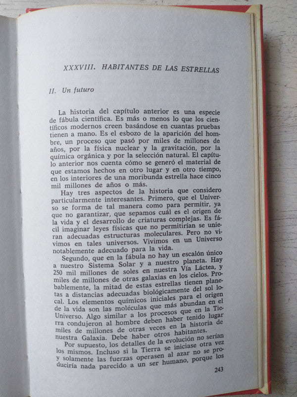 Libro usado en venta: La conexi?n cosmica de Carl Sagan; editorial Plaza & Janes impreso en 1986 realizamos envios a todo el mundo.2