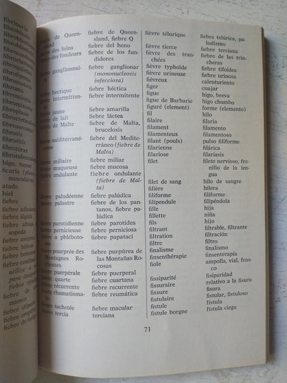 Libro usado en venta: Diccionario medico frances-espa?ol de J. A. Valtueña; editorial Encyclopedie Medico-Chirurgicale envios a todo el mundo.2