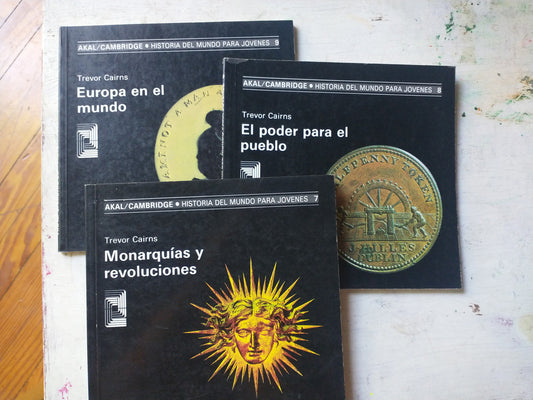 Libro usado en venta: Historia del mundo para jovenes (3 Vol.) de Trevor Cairns; editorial Akal impreso en 1991 realizamos envios a todo el mundo.1