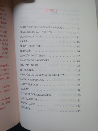 Libro usado en venta: Tutu Maramba de Maria Elena Walsh; editorial Alfaguara impreso en 2001 realizamos envios a todo el mundo.4