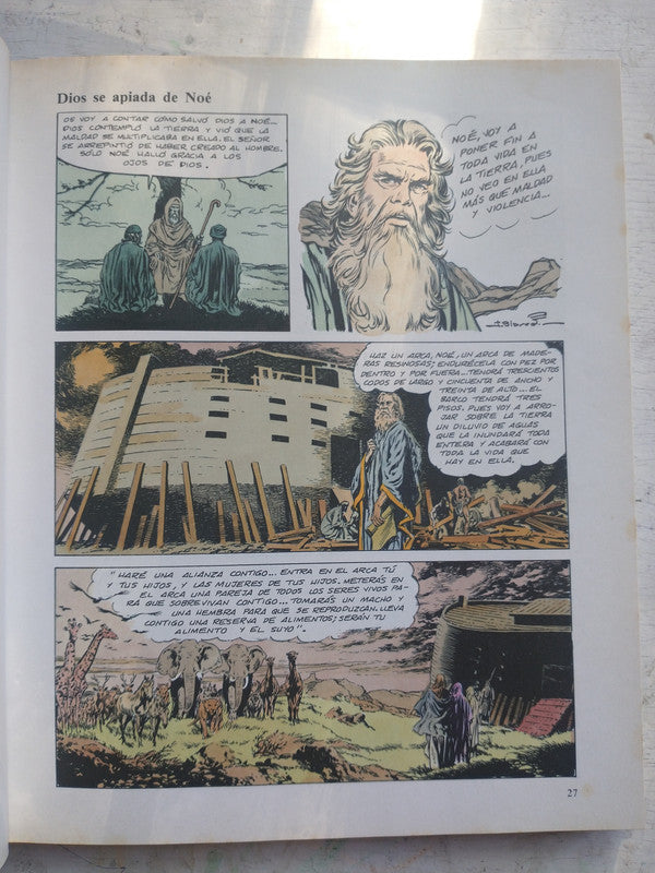 Libro usado en venta: La Biblia en comic de Claude Moliterni - Jesus Blasco; editorial Montena impreso en 1983 realizamos envios a todo el mundo.3