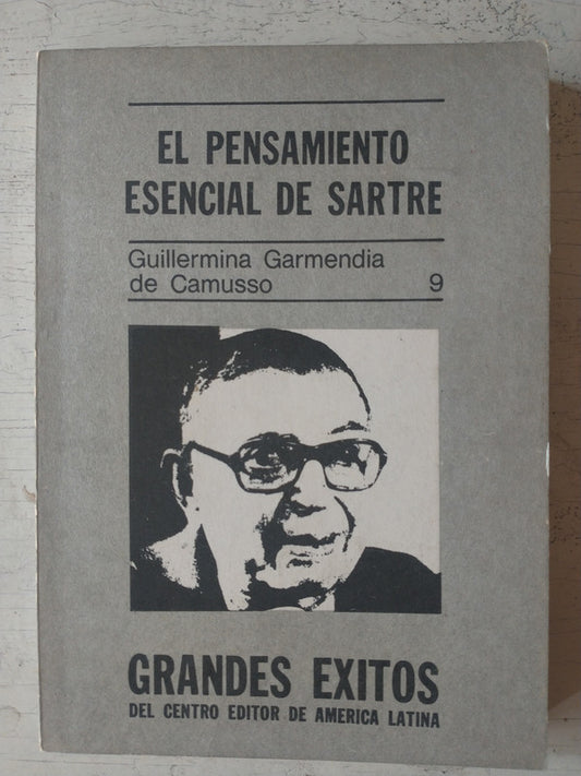 Libro usado en venta: El pensamiento esencial de Sartre de G. Garmendia de Camusso; editorial Centro Editor de America Latina impreso en 1978.1