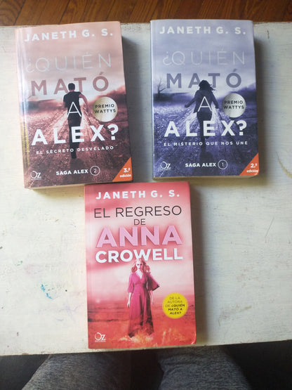 Libro usado en venta: ?Qui?n mato a Alex? - SAGA ALEX de Janeth G. S.; editorial Oz impreso en 2018 realizamos envios a todo el mundo.1