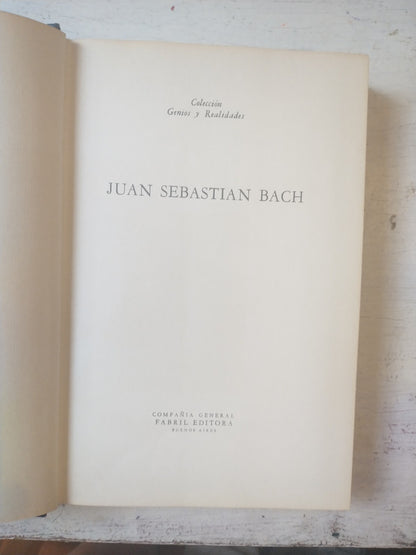 Libro usado en venta: Juan Sebastian Bach de Genios y Realidades; editorial Fabril impreso en 1964 realizamos envios a todo el mundo.1