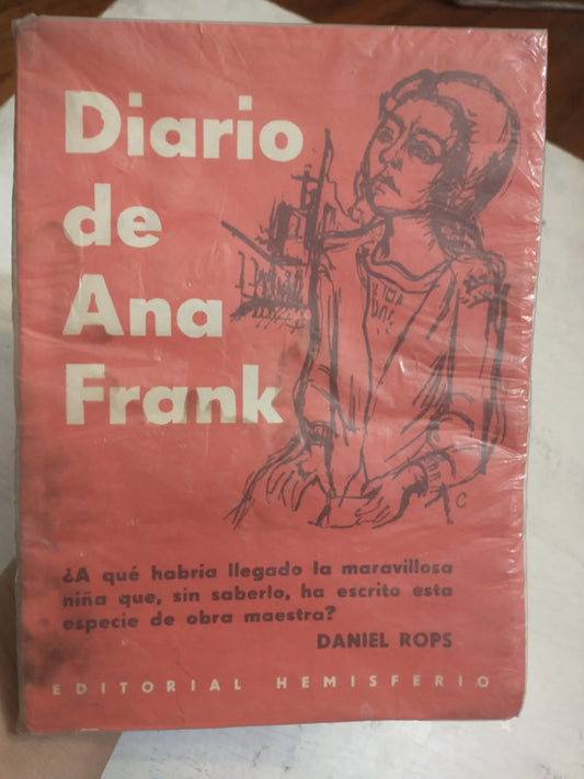 Libro usado en venta: Diario de Ana Frank de Ana Frank; editorial Hemisferio impreso en 1959 realizamos envios a todo el mundo.1