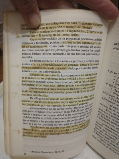 Libro usado en venta: Temas para la peque?a y mediana empresa de Ricardo J. M. Steinhardt; editorial Fundacion Gabriel Carlos Ramos impreso en 1988.2