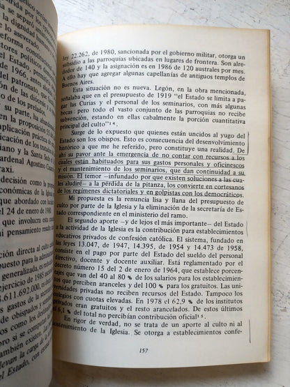Libro usado en venta: Iglesia y Dictadura de Emilio Mignone; editorial Universidad nacional de Quilmes impreso en 1986 envios a todo el mundo.3