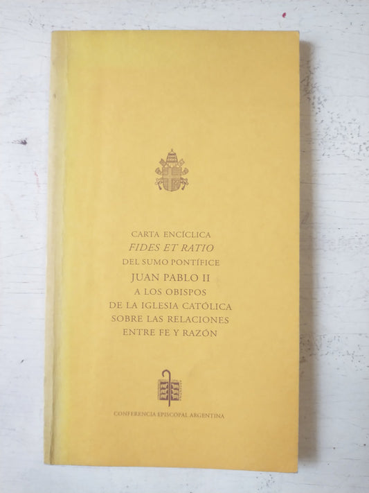 Libro usado en venta: Carta Enciclita del sumo Pontifice Juan Pablo II; editorial Conferencia episcopal argentina realizamos envios a todo el mundo.1