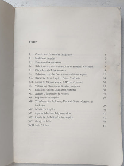 Libro usado en venta: Elementos de trigonometria de Mario Yabra; editorial El coloquio impreso en 1969 realizamos envios a todo el mundo.3