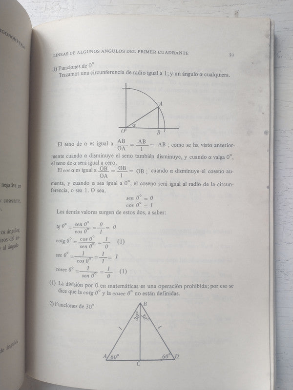Libro usado en venta: Elementos de trigonometria de Mario Yabra; editorial El coloquio impreso en 1969 realizamos envios a todo el mundo.4