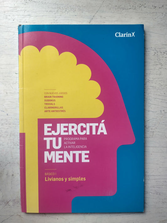 Libro usado en venta: Ejercita tu mente: programa para activar la inteligencia; editorial AGEA impreso en 2016 realizamos envios a todo el mundo.1