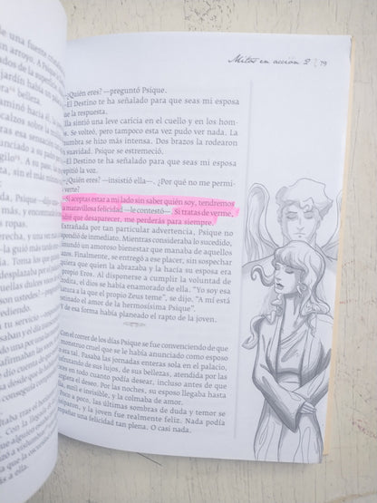 Libro usado en venta: Mitos en accion 2: Amor y aventura de Guillermo Cacharo; editorial La Estacion impreso en 2017 realizamos envios a todo el mundo.2