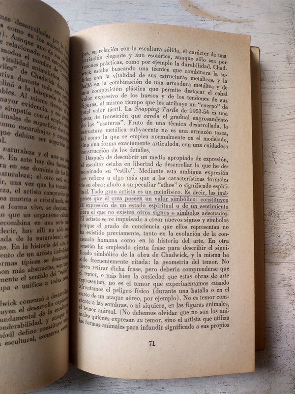 Libro usado en venta: Carta a un joven pintor de Herbert Read; editorial Siglo Veinte impreso en 1976 realizamos envios a todo el mundo.2