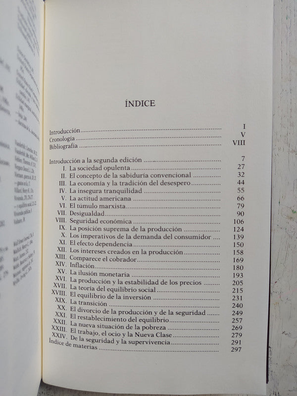 Libro usado en venta: La sociedad opulenta de John Kenneth Galbraith; editorial Planeta - Agostini impreso en 1992 realizamos envios a todo el mundo.4
