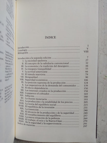 Libro usado en venta: La sociedad opulenta de John Kenneth Galbraith; editorial Planeta - Agostini impreso en 1992 realizamos envios a todo el mundo.4