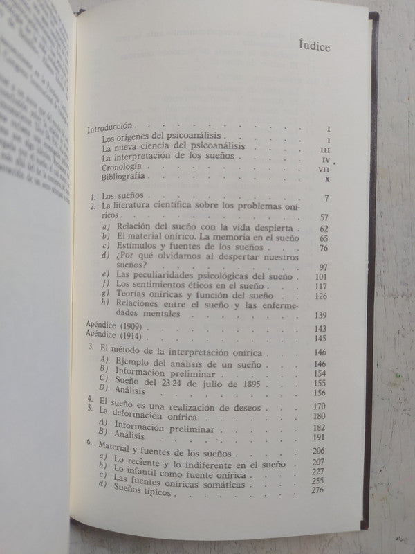 Libro usado en venta: La interpretacion de los sue?os de Sigmund Freud; editorial Planeta - Agostini impreso en 1992 realizamos envios a todo el mundo.4