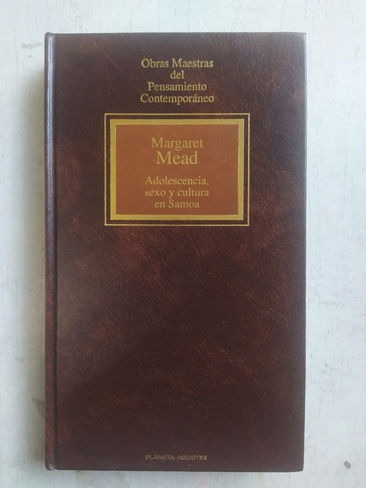 Libro usado en venta: Adolescencia, sexo y cultura en Samoa de Margaret Mead; editorial Planeta - Agostini impreso en 1993 envios a todo el mundo.1