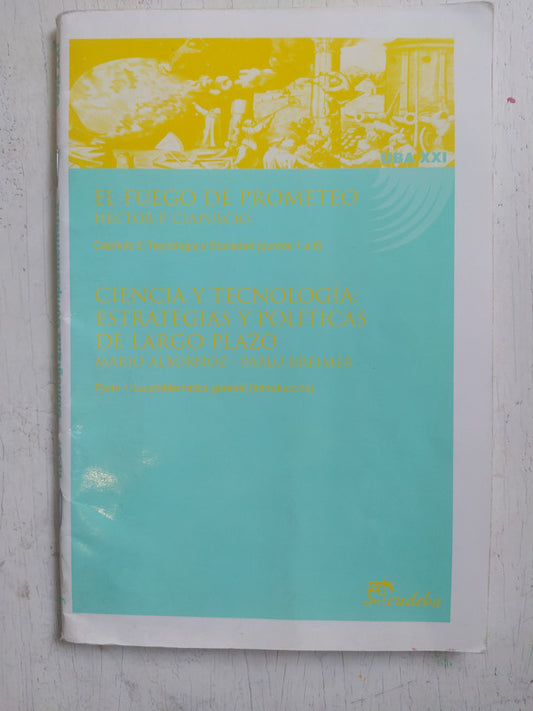 Libro usado en venta: Introduccion al pensamiento cientifico: separata de Hector Ciapuscio; editorial Eudeba impreso en 2002 envios a todo el mundo.1